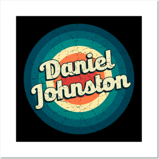 Graphic Daniel Name Retro Vintage Circle Posters and Art